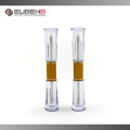 Injection plastic lip gloss tubes with double ends